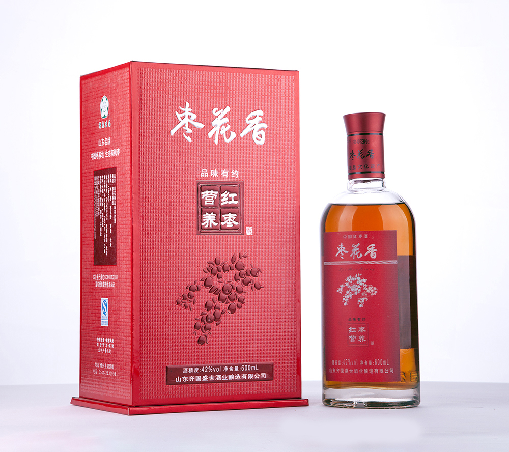 9、枣花香红枣酒山东特产500ml42度